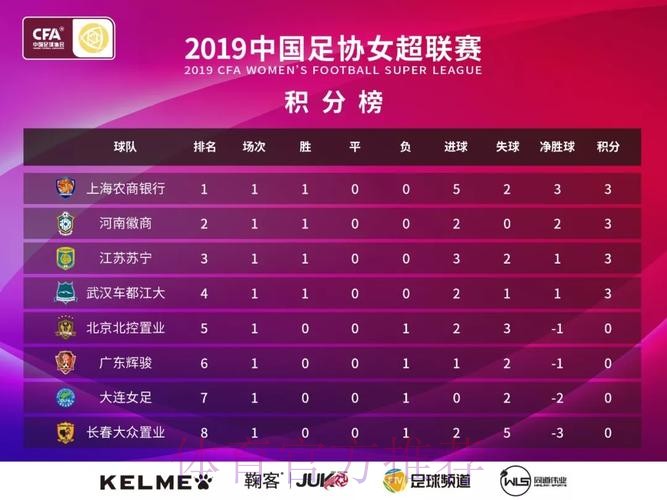 敢热爱 耀出色 | 2019女超联赛首轮 王霜回归进球 上海农商居首 敢热爱 耀出色 | 2019女超联赛首轮 王霜回归进球 上海农商居首
